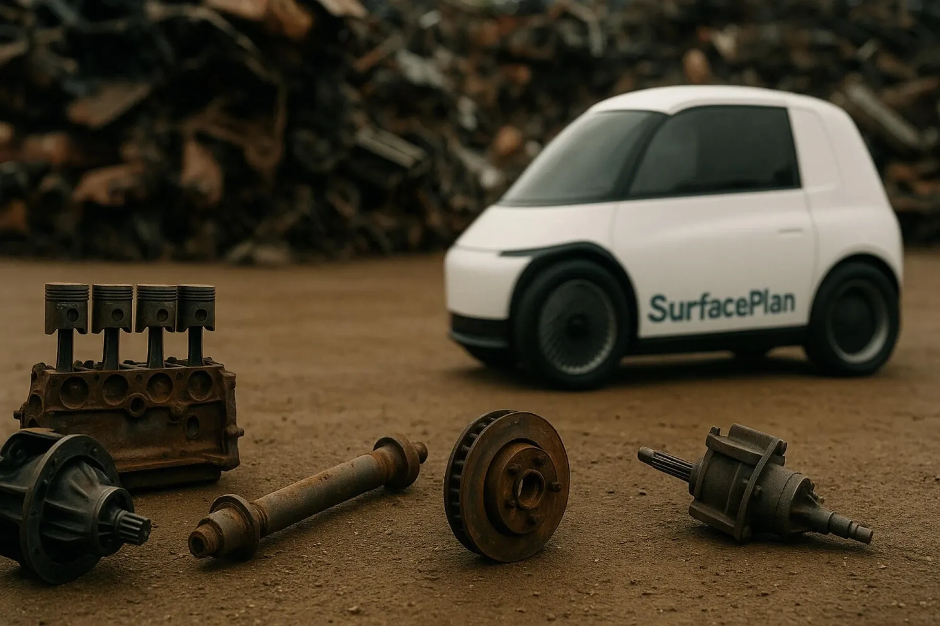 چرخ انقلابی SurfacePlan | بازاختراع چرخ با عملگرهای خطی 4 طرح گرافیکی ایده بازاختراع چرخ در قرن بیست و یکم