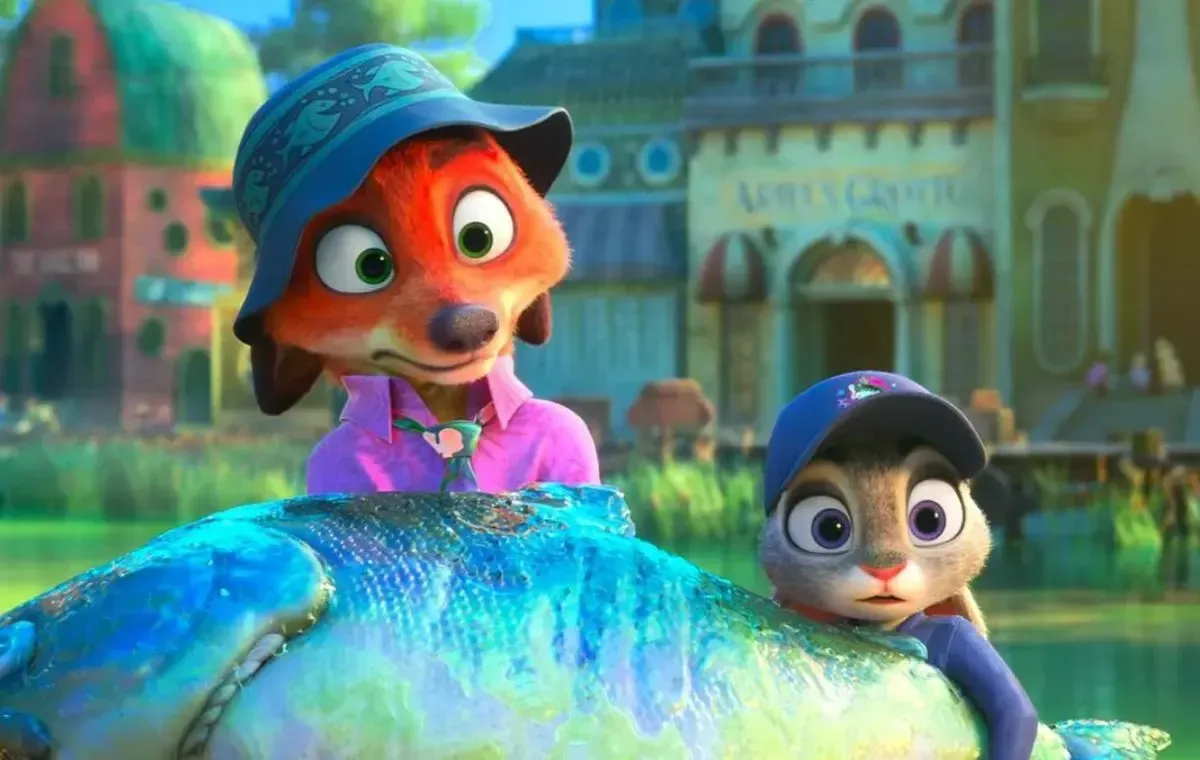 زوتوپیا2 رکورد فروش در افتتاحیه را شکست! 2 نمایی از شخصیتهای اصلی زوتوپیا در حال کاوش در محیطی پرجزئیات، با تأکید بر کیفیت بالای انیمیشن دیزنی